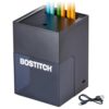 Bostitch Konnect Rechargeable Battery Pencil Sharpener for KT2 Desk Organizer No.2/Colored Pencils, Black