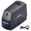 Bostitch Portable Rechargeable Battery Horizontal Pencil Sharpener Helical Blade for No.2/Colored Pencils, Black