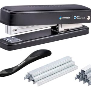 Bostitch Titan Heavy Duty Metal Stapler, 50 Sheet Capacity with 1250 Staples and Ergonomic Staple Remover, Jam Free Stapling, Full Strip Stapler for Desk, Office and Classroom, Black