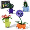 Botanicals Happy Plants Building Set for Kids Adult, Gift for Girl Ages 8+