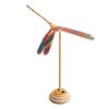 Bothyi Flying Helicopter Toy Bamboo Dragonfly Toy Desktop Decoration Balancing Dragonfly Bamboo Propeller for Gift Party Favor Birthdays Countertop, Multicolor