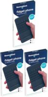 Bouncyband Fidget Phone – Realistic Smart Phone and Sensory Device, ADHD Toys for Increasing Focus, Relieving Anxiety and More (Pack of 3)
