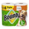 Bounty Full Sheet Paper Towels, White, 2 Triple Rolls : 6 Regular Rolls (Packaging May Vary) (Pack of 12)
