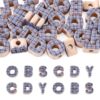 Boutigem 30Pcs Large Alphabet Acrylic Beads Random 3D Letter Bubble Beads