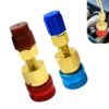 Bouzuny 2PCS R1234yf Adapter, 1234YF to R134A Quick Couplers Kit, High & Low Pressure Side Adapter Fittings, Refrigerant Charging Conversion Connectors for Car Air Conditioning System