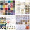 Box-O-Beads Earth Tones Bracelet Making Kit – 8,550 Clay Beads Friendship Bracelet Making Kit with 36 Earth Tone Colors, Charms & Jewelry Supplies – DIY Jewelry Kit for Teen Girls, Kids & Adults
