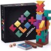 Boxo Blox Block Stacking Game for Kids & Families, 39 Wooden Pieces, Fast-Paced Party Game, Ages 6 and Up