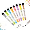 Boxveria 8 Packs Magnetic Dry Erase Markers Fine Tip with Eraser Low Odor Whiteboard Markers for Calendar Chore Chart Refrigerator Whiteboard Kids School Home Colorful Marker Set