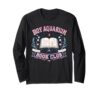 Boy Aquarium Book Club Hockey Romance Reader Aesthetic Vibes Long Sleeve T-Shirt