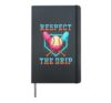 Boys Journals Age 10-12 8-10 Baseball Ice Cream Drip Stuff Hardcover Journal, Black