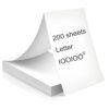 BPS free BPA free, 200 pages, thermal printer paper 8.5 x 11, letter, folded, continuous, perforated, quick dry for pen. For IOOIOO, Peripage, Munbyn, Jadens, Hprt, Phomemo…(lasting 3 years) 4mark