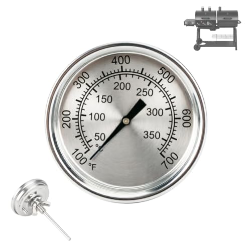 BQMAX Grill Thermometer for Char Griller 5050 5650 5030 1224 5072, Grill Temperature Gauge for Chargriller Thermometer 5050, Grill Thermometers for Char Griller Replacement Parts