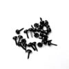 Brad 1000pcs Pastel Round Brads Embellishment Fastener Metal Crafts for DIY Shoes Decoration Spikes 5X10mm(Black)