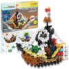 Brain Flakes Pirate Ship Building Set with Detailed Step by Step Instructions Booklet - 796 Pieces