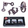 Brain Teaser Puzzle for Adults Puzzles Metal Hole Lock Adult Educational Toy Jigsaw IQ Puzzle (Ferrous)