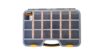 Brüder Mannesmann M41558 Small Parts Magazine 510 x 341 x 70 mm Variable Compartment Divisions Transparent Lid with Sturdy Carry Handle for Screws, Dowels and Small Parts in Workshop and Household