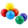 BreezeTrading Set of 6 Wooden Balls (4.5 Cm) for Learning and Recognizing Colors, Ideal for Children and As A Gift, Style A