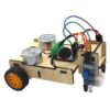 BreezeTrading Tracking Car Model Line Tracking Robot Car Kit STEM Educational Science Project Tracking Car DIY Kit Wooden Material Suitable
