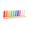 BreezeTrading Wooden Color Sorting Stacking Toy Logical Games Reusable