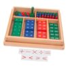 BreezeTrading Wooden Math Stamp Game, Educational Toy and Girls