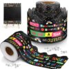Breling 52 ft Black Team Bulletin Board Border with Pushpins Back to School Classroom Bulletin Board Decorations Motivational Teacher Border Trim for School Office Chalkboard Whiteboard Decor