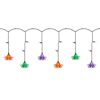 brianvikey Spider String Lights, 7FT Halloween Decor Lights with 10 Colorful Spiders & 25 Mini Purple LED Lights, Hanging Fairy Lights for House Window, Porch, Bar, Spooky Party Decor