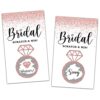 Bridal Shower Scratch off Game Cards, Pink & Gold Bridal Raffle Lottery Tickets, Scratch off Party Game for Wedding, Engagement/Bachelorette Party Favors Supplies Decorations (50 Pack)-02
