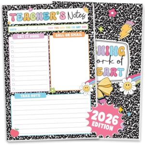 BrightenKidz Teacher Notepad, Composition Book To-Do List, New Teacher Gift