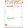 BRIGHTENKIDZ Teacher Notepad, To-Do List, Retro Groovy New Teacher Gift