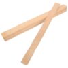 BRIGHTFUFU 10pcs Wood Paint Mixing Sticks for Epoxy Resin and DIY Crafts, Paddle Shape Unfinished Wood Stirrers Protective Design, Single-use Safety, for Painting and Craft Projects