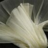Bright Pleated Organza Fabric Sewing Wedding Dress Pants Pleated Mesh Fabric Stiff Soft Material