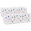 BrightRow 6 Pcs 11 Inch Boho Dots Cube Storage Bins Collapsible Storage Organizer with Handles Fabric Container Baskets for Closet Clothes Toys Book Room Home Organization