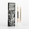 Bright White Acrylic Paint Markers 4 Pack, Dual Tip Brush & Fine Paint Pens