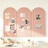 Brighulo Large Arched Felt Bulletin Cork Board, 35" x 24", Alternative