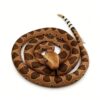 BRINJOY Giant Snake Stuffed Animal, 149 inch Large Snake Lifelike Jumbo Animal Plush Toy for Kids, Curving Huge Snake for Boys & Girls Gift on Birthday Baby Shower Party (Brown)
