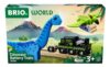 BRIO World – 36096 Dinosaur Battery Train | Toy Train for Kids Aged 3 Years Up