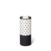 BrüMate Strova 18oz 100% Leakproof Insulated Coffee Mug | Ceramic-Lined Interior | Built-In Silicone Sleeve for Travel | Locking Flip Lid (Polka Pearl)