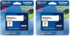 Brother Genuine P-Touch 2-Pack TZe-251 Laminated Tape, Black Print on White Standard Adhesive Laminated Tape for P-Touch Label Makers, Each Roll is 0.94"/24mm (1") Wide, 26.2 ft. (8M) Long