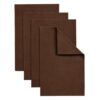 Brown Felt Fabric Sheets 4pcs 8"x12" Color DIY Craft Square 1.4mm Thick