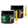 Brown Leather Filler & Repair Cream, Leather Scratch & Damage Repair Filler, 45ml Pro Furniture Touch up Paste & Scratch Eraser (2 Pcs)