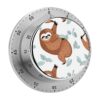 Brown Sloth Kitchen Timers Loud Alarm Magnetic Timer