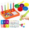 Broytain Counting and Color Sorting Toys for Toddlers,Math Manipulatives Match Games Educational Learning Fine Motor Skills,STEM Preschool Kindergarten Learning Activities