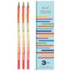 Brusarth 3 Pack Woodless Full Core 8-in-1 Rainbow Colored Pencils