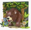 BseSparklion Brown Bear Animal 3D Wall Art Micro Mini Building Blocks Set, Unique Home Wall Decor or Table Display, Ideal Gift Toy for Adults & Boys Girls 14+ (1638 PCS)