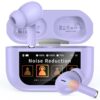 Bucephalus Wireless Earbuds, Ear Buds Active Noise Cancelling with Smart Charging Case, Bluetooth 5.4 Headphones, 48H Playtime & Bass Stereo Sound, Compatible with iPhone, Android, Pad - Aurora Purple