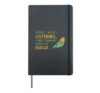 Budgie Bird About My Budgie Vintage Retro Budgerigar Owner Hardcover Journal, Black