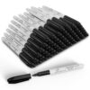 Buecs Black Dry Erase Markers, Low-Odor, 60 Count, Fine Point, Perfect for Writing on Whiteboards, Dry-Erase Boards, Glass, School Office Supplies