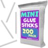 Buena Goods Clear Mini Hot Glue Sticks, 4" x 0.27", 200 Pack