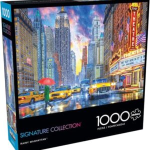Buffalo Games - Dominic Davison - Rainy Manhattan - 1000 Piece Jigsaw Puzzle for Adults -Challenging Puzzle Perfect for Game Nights - Finished Size is 26.75 x 19.75