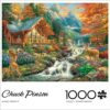 Buffalo Games Chuck Pinson - Alpine Serenity - 1000 Piece Jigsaw Puzzle - Large, 26.75 x 19.75 in, Multicolor - 1000 Piece Puzzle for Adults - Bonus Full Color Diagram - Nature Scene